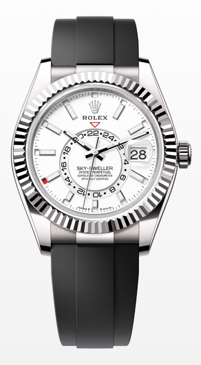 Rolex Sky-Dweller 336239 White Gold Oysterflex White Dial