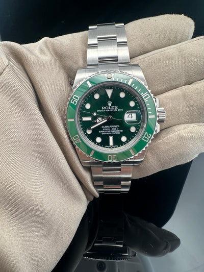 Rolex Submariner Hulk Green Dial Steel 116610v Pre-owned