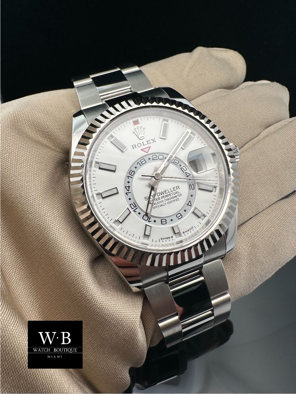 Rolex Sky-Dweller, Oyster, 42mm, Oystersteel and white gold, 336934