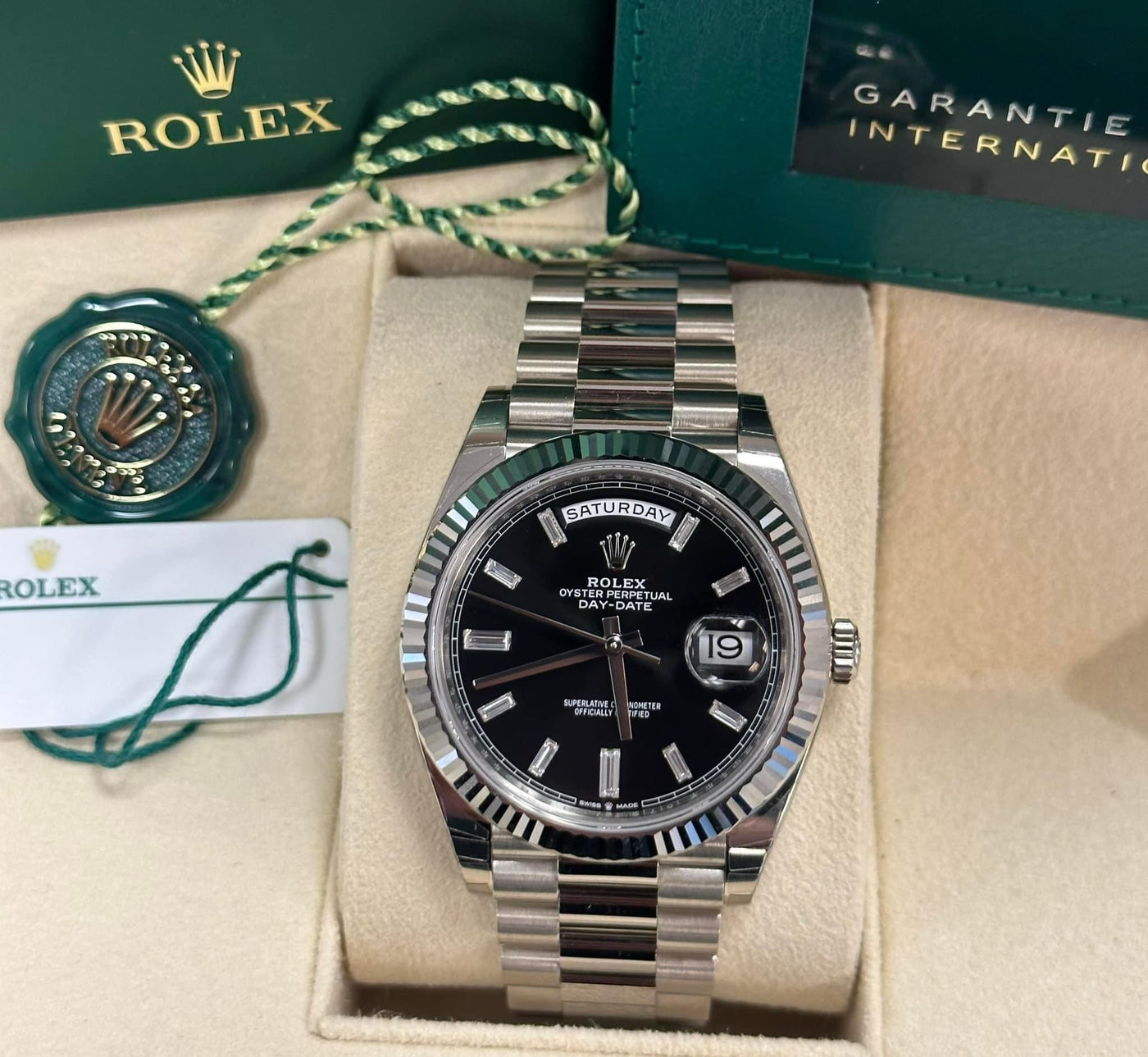 Rolex Day-Date 40, Oyster, 40 mm, white gold ref. 228239