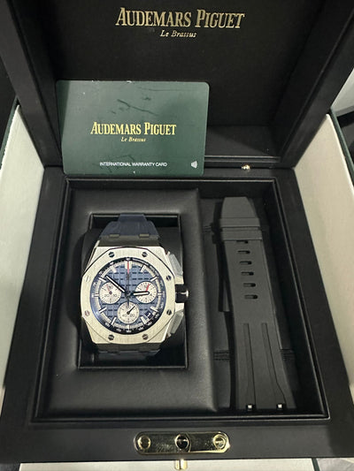 Audemars Piguet Royal Oak Offshore Selfwinding Chronograph, Blue Dial, Titanium, 26420TI.OO.A027CA.01