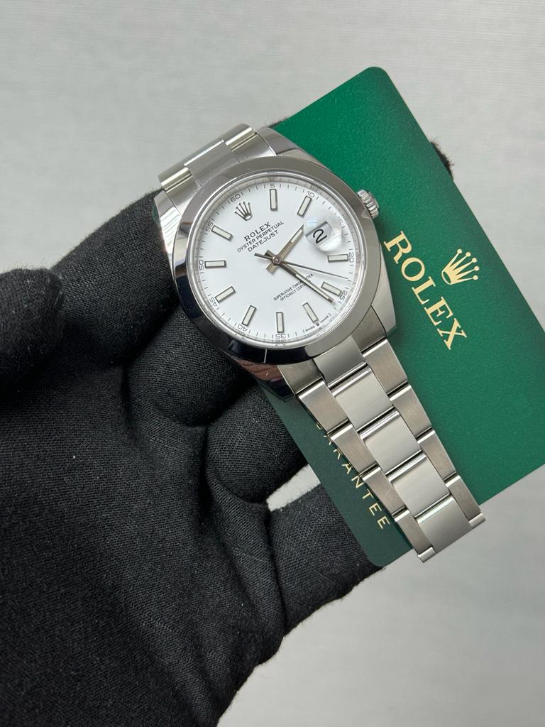 Rolex Datejust 41, Oyster, 41 mm, Oystersteel, White Dial, Oyster Bracelet, 126300