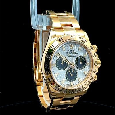 Rolex Daytona 40, Oyster bracelet, 40 mm, Yellow gold, Meteorite Dial, 116508
