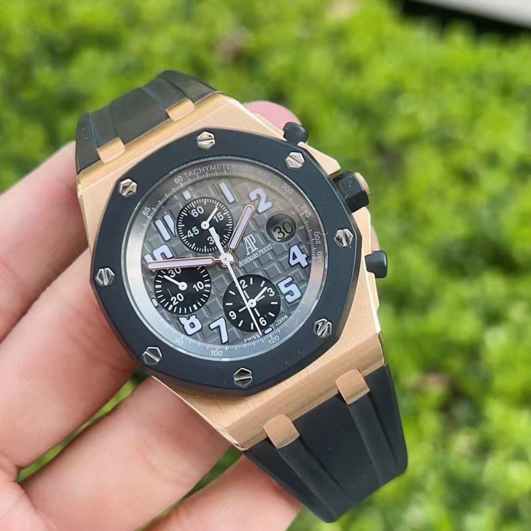 Audemars Piguet (Rubberclad) Royal Oak Offshore Chroograph, 42mm, Rose Gold, Rubber bezel, ref 25940OK