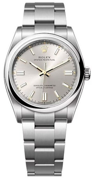 Rolex Oyster Perpetual 36, Oyster bracelet, 36 mm, Oystersteel, Silver Dial, 126000