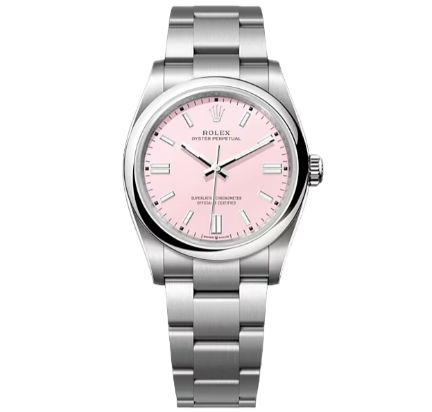 Rolex Oyster Perpetual 36, Oyster, 36mm, Pink Dial, Oystersteel, ref. 126000