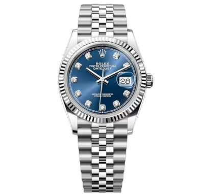 Rolex Datejust 36, Oyster, 36mm, oystersteel and white gold, NEW - referencie 126234 Diamont set dial