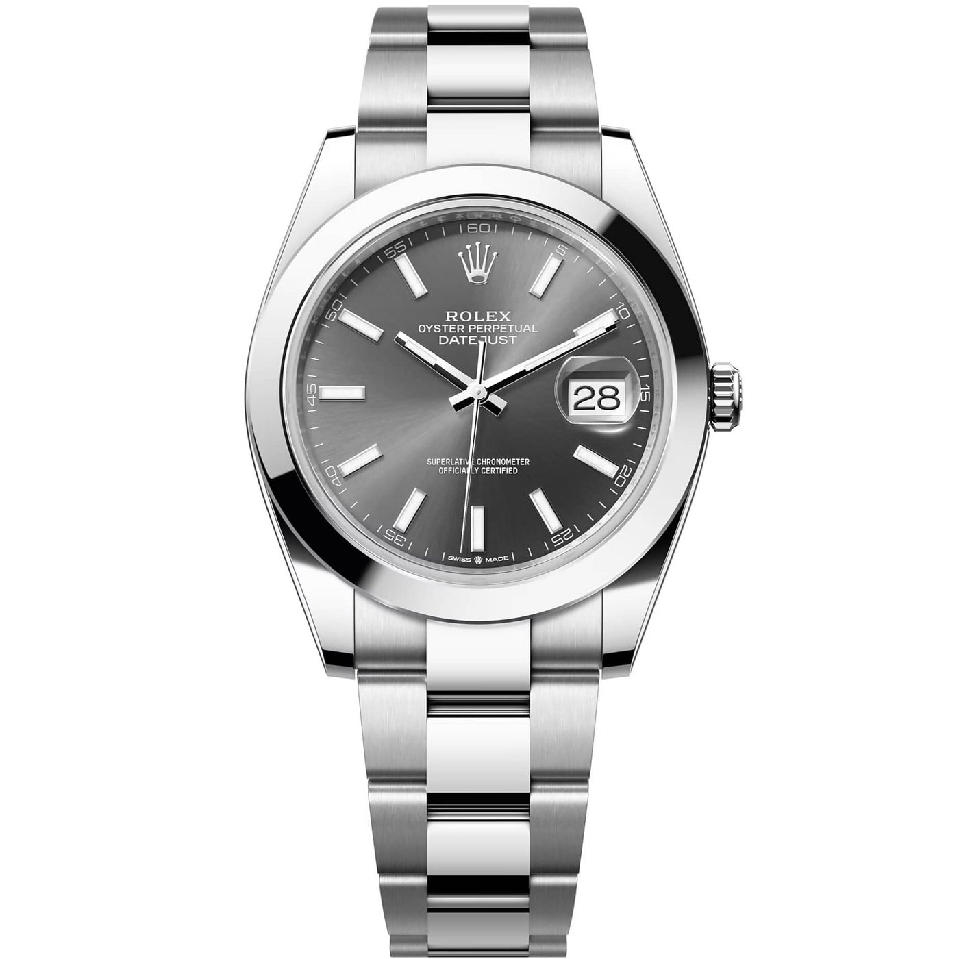 Rolex Datejust 41, Oyster, 41 mm, Oystersteel, Slate Rhodium Dial, Oyster Bracelet, 126300