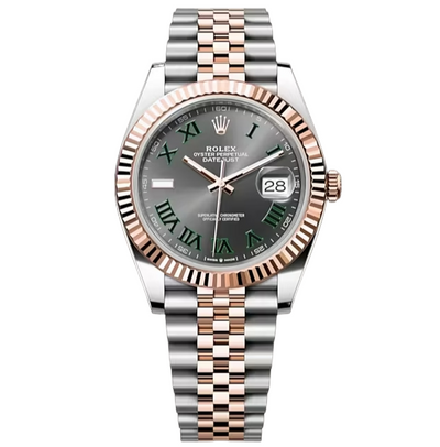 Rolex Datejust 41, Oyster, 41mm, Oystersteel and Everose Gold (Ref. 126331) Wimbledon Dial