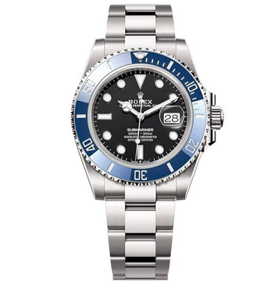 Rolex Submariner Date (Cookie Monster), Oyster, 41mm, White Gold, Black Dial, Cerachrom bezel insert in blue ceramic, 126619LB