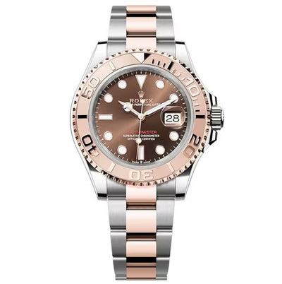 Rolex Yacht-Master 40, Two Tone, Oyster bracelet, 40mm, Oystersteel and everose gold, Chocolate Dial, Everose gold bidirectional bezel, ref 126621