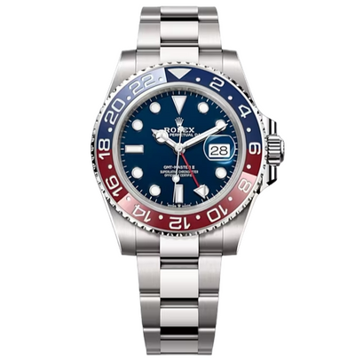 Rolex GMT II, Oyster (PEPSI), 40mm, White Gold, Midnight blue Dial, 126719BLRO