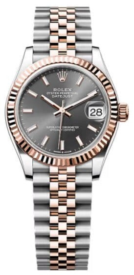 Rolex  Datejust 36, Oyster, 36 mm, Oystersteel and Everose gold features,  Slate dial, jubilee bracelet, 278271