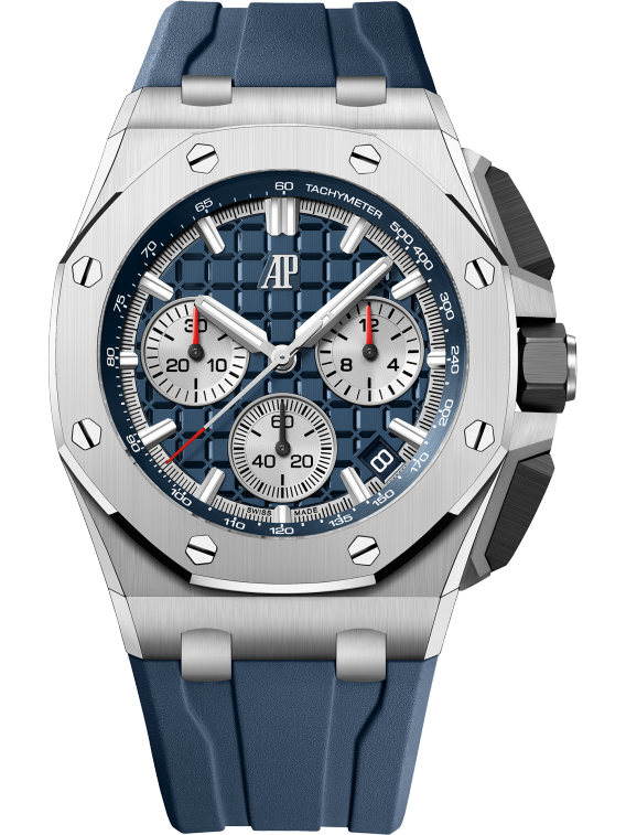 Audemars Piguet Royal Oak Offshore Selfwinding Chronograph, Blue Dial, Titanium, 26420TI.OO.A027CA.01