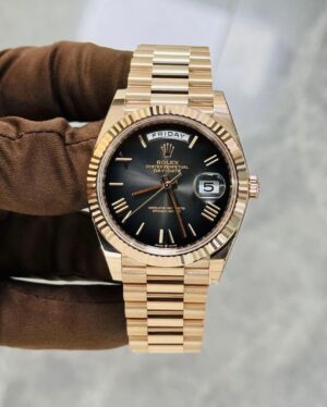 Rolex Slate Ombre Dial, 41mm rose Gold 228235 President New Release 2024