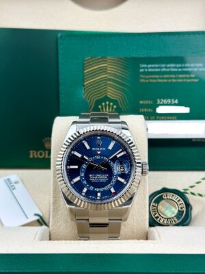 Rolex Sky-Dweller 326934 - 42 mm - Stainless Steel and 18k White Gold Bezel - NEW! - Image 5