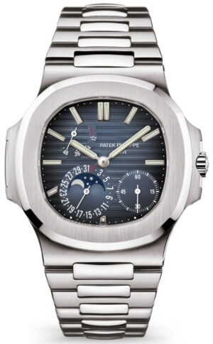 Patek Philippe NAUTILUS 5712/1A (Brand New),Self-Winding, 40 mm, Stainless Steel, Black-blue Dial, Sapphire crystal case back, Steel Bracelet