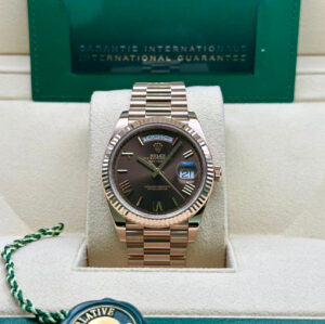 ROLEX DAY-DATE 40MM EVEROSE GOLD MENS WATCH NEW - Image 2