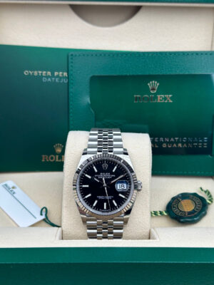 ROLEX DATEJUST 36, OYSTER, 36MM, JUBILEE, BLACK STICK DIAL, REFERENCE 126234 - Image 2