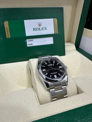 ROLEX OYSTER PERPETUAL 36, BLACK DIAL OYSTER BAND 116000 PREOWNED - Image 7