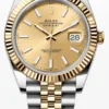 ROLEX DATEJUST 41 JUBILEE BRACELET, TWO TONE (YELLOW GOLD), CHAMPAGNE DIAL, 126333