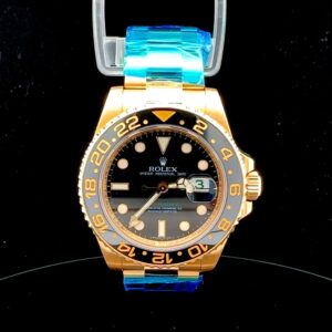 ROLEX  GMT-Master II 18K GOLD AUTOMATIC MEN'S WATCH 116718 USED, BOX AND PAPERS - Image 6