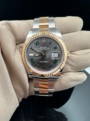 Rolex Datejust 41, Oystersteel and yellow gold Ref. m126333-0019 (WIMBLEDON DIAL) - Image 2