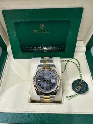 Rolex Datejust 41, Oystersteel and yellow gold Ref. m126333-0019 (WIMBLEDON DIAL) - Image 3