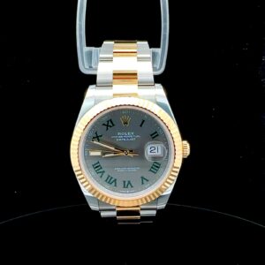 Rolex Datejust 41, Oystersteel and yellow gold Ref. m126333-0019 (WIMBLEDON DIAL) - Image 6