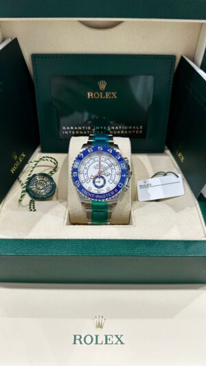 Rolex Steel Yacht-Master II 44 Watch - Matt White Dial - 116680 - Image 2