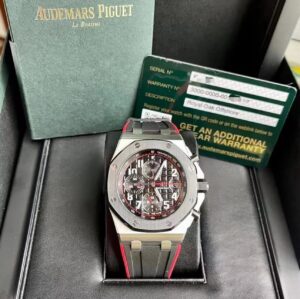 Audemars Piguet Royal Oak Offshore Chronograph Vampire Chronograph Steel 42mm Ceramic Bezel Black Dial - Image 2