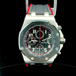 Audemars Piguet Royal Oak Offshore Chronograph Vampire Chronograph Steel 42mm Ceramic Bezel Black Dial - Image 3