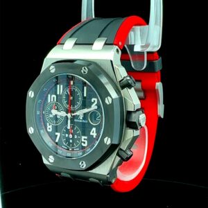 Audemars Piguet Royal Oak Offshore Chronograph Vampire Chronograph Steel 42mm Ceramic Bezel Black Dial - Image 8