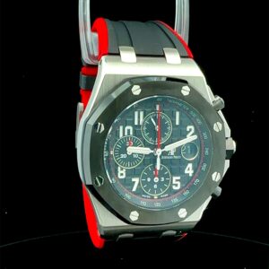 Audemars Piguet Royal Oak Offshore Chronograph Vampire Chronograph Steel 42mm Ceramic Bezel Black Dial - Image 6