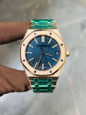 Audemars Piguet Royal Oak Selfwinding 41mm Pink Gold Blue Dial  15510OR.OO.1320OR.03 - Image 2