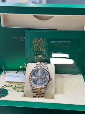 Rolex datejust 36 (Wimbledon), Oyster, 36 mm, Oystersteel and everose gold ref. 126231 - Image 2