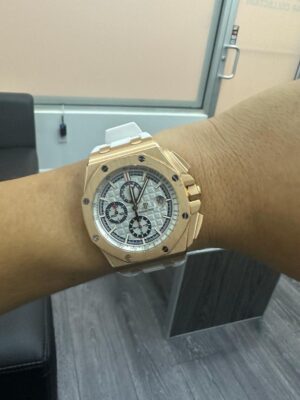 Audemars Piguet Royal Oak Offshore (Pre owned) 44mm Summer Edition White Dial - Rose Gold  26408OR.OO.A010CA.01 - Image 6