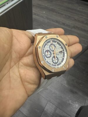 Audemars Piguet Royal Oak Offshore (Pre owned) 44mm Summer Edition White Dial - Rose Gold  26408OR.OO.A010CA.01 - Image 3