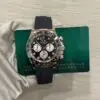 Rolex Cosmograph daytona, Oyster, 40 mm, 18kt Everose gold, Black Diamond dial, Black Cerachrom bezel  and Oysterflex bracelet, 126515LN - Image 2