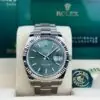 Rolex Datejust 41, Oyster, 41 mm, Oystersteel and White Gold, Mint Green dial, Oyster bracelet, 126334 - Image 2