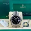 Rolex Datejust 41, Oyster, 41 mm, Oystersteel and White Gold, Black Index dial, Jubilee bracelet, 126334 - Image 2