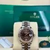 Rolex Datejust 31, Oyster, 31 mm, Oystersteel and Everose gold, Chocolate with diamonds Dial, Jubilee Bracelet ref. 278271 - Image 2