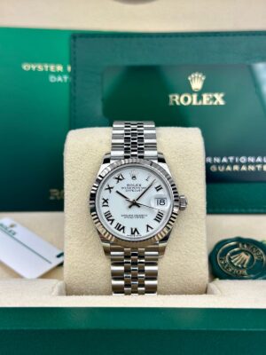 Rolex Datejust 31, Oyster, 31 mm, Oystersteel and White gold, White Dial, Jubilee Bracelet ref. 278274 - Image 2