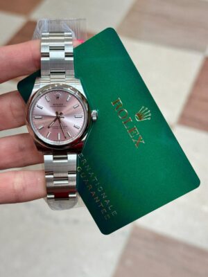 Rolex Oyster perpetual 31, Oyster, 31 mm, Oystersteel, Pink dial, Oyster bracelet, ref 277200 - Image 2