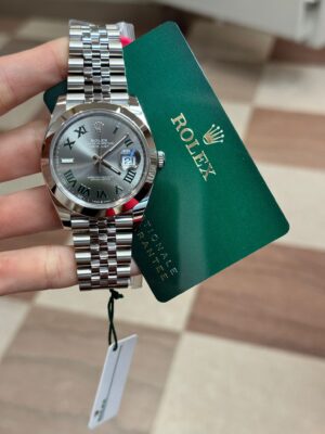 Rolex Datejust 41, Oyster, 41 mm, Oystersteel, Slate Roman Dial, Jubilee Bracelet, 126300 - Image 2