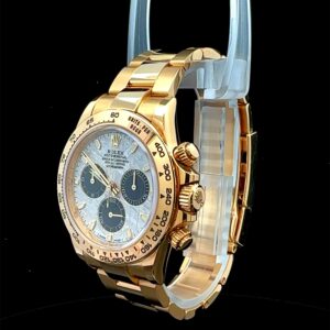 Rolex Daytona 40, Oyster bracelet, 40 mm, Yellow gold, Meteorite Dial, 116508 - Image 5