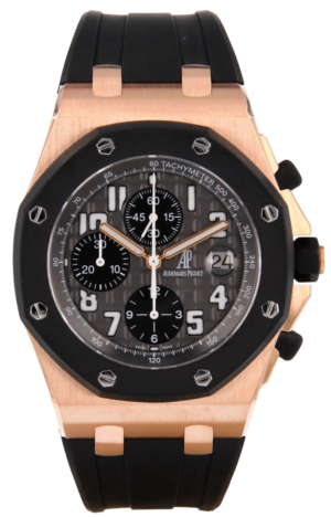 Audemars Piguet (Rubberclad) Royal Oak Offshore Chroograph, 42mm, Rose Gold, Rubber bezel, ref 25940OK