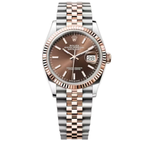 Rolex datejust 36, Chocolate Dial, Jubilee bracelet, 36 mm, Oystersteel and everose gold ref. 126231