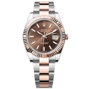 Rolex Datejust 41, oyster, 41mm, Oystersteel and everose gold, Chocolate dial, Oyster bracelet, ref 126331