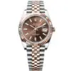 Rolex Datejust 41, oyster, 41 mm, Oystersteel and everose gold, Chocolate dial, Jubilee bracelet, ref 126331